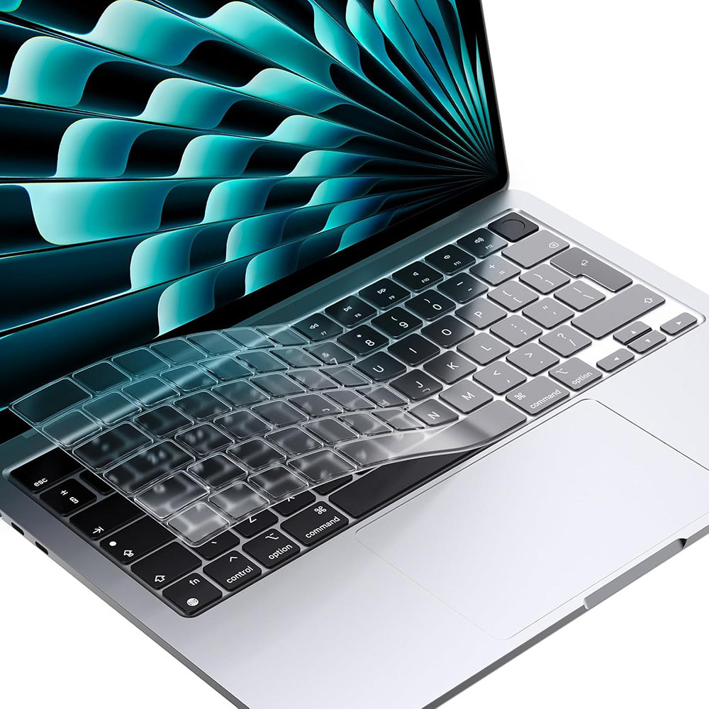 Techsuit PureTypeX Keyboard Protection Case for Apple MacBook Pro 14 (2021 - 2024) / Air 13 (2022 - 2025) / Air 15 (2022 - 2025), Transparent
