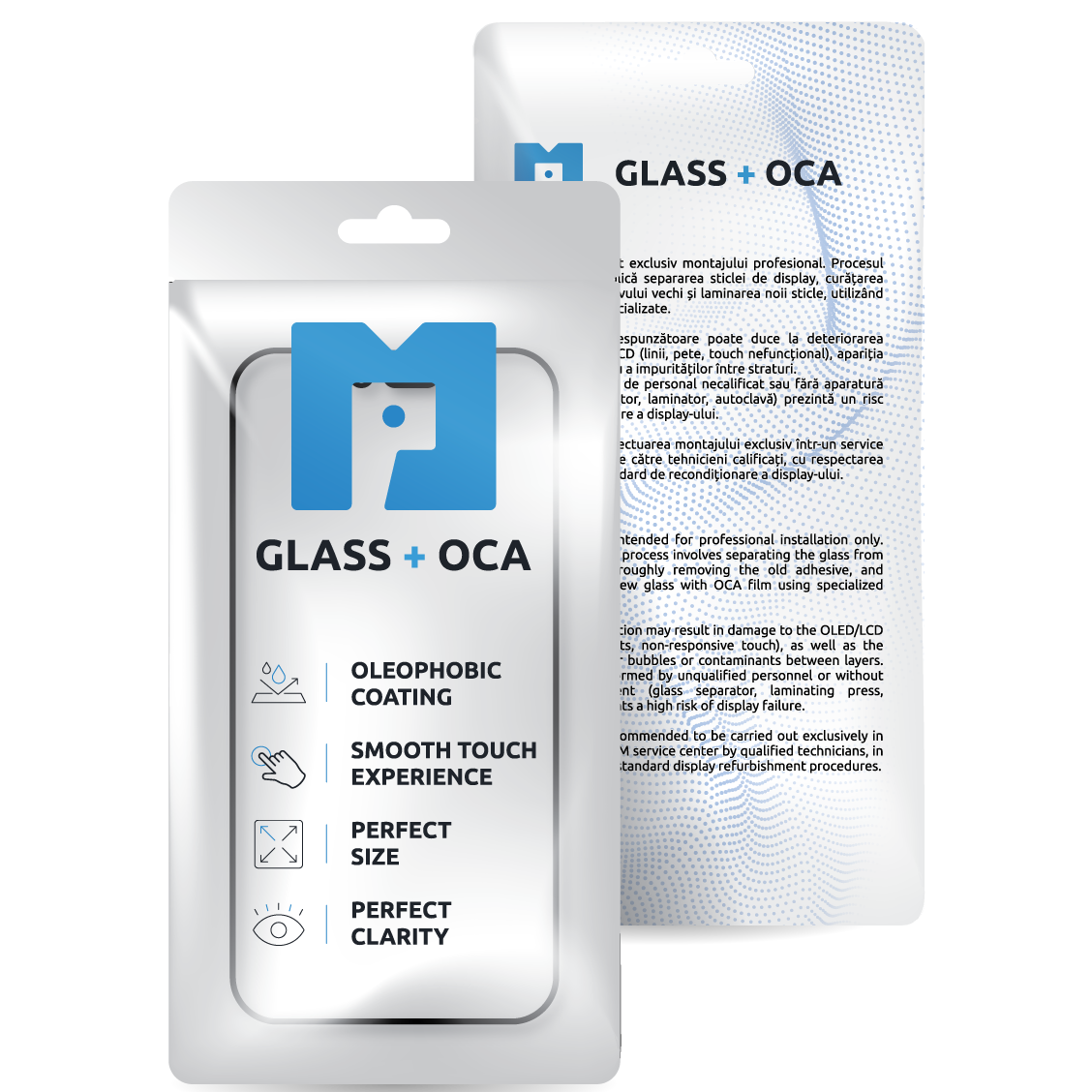 Screen Glass + OCA MP compatible with Apple iPhone 12 mini, Black