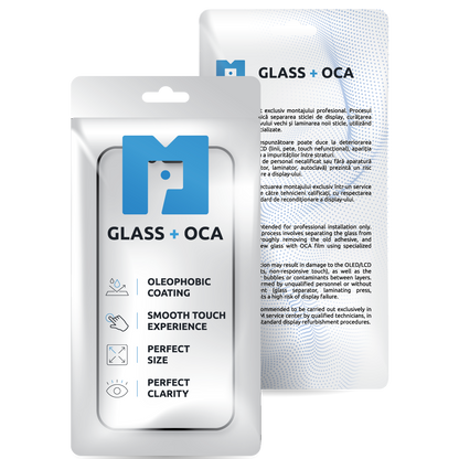 Screen Glass + OCA MP compatible with Samsung Galaxy S24+ S926, Black