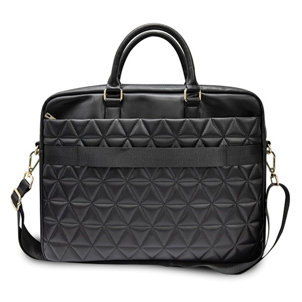 Guess Quilted Bag for 15-inch Laptop, Black