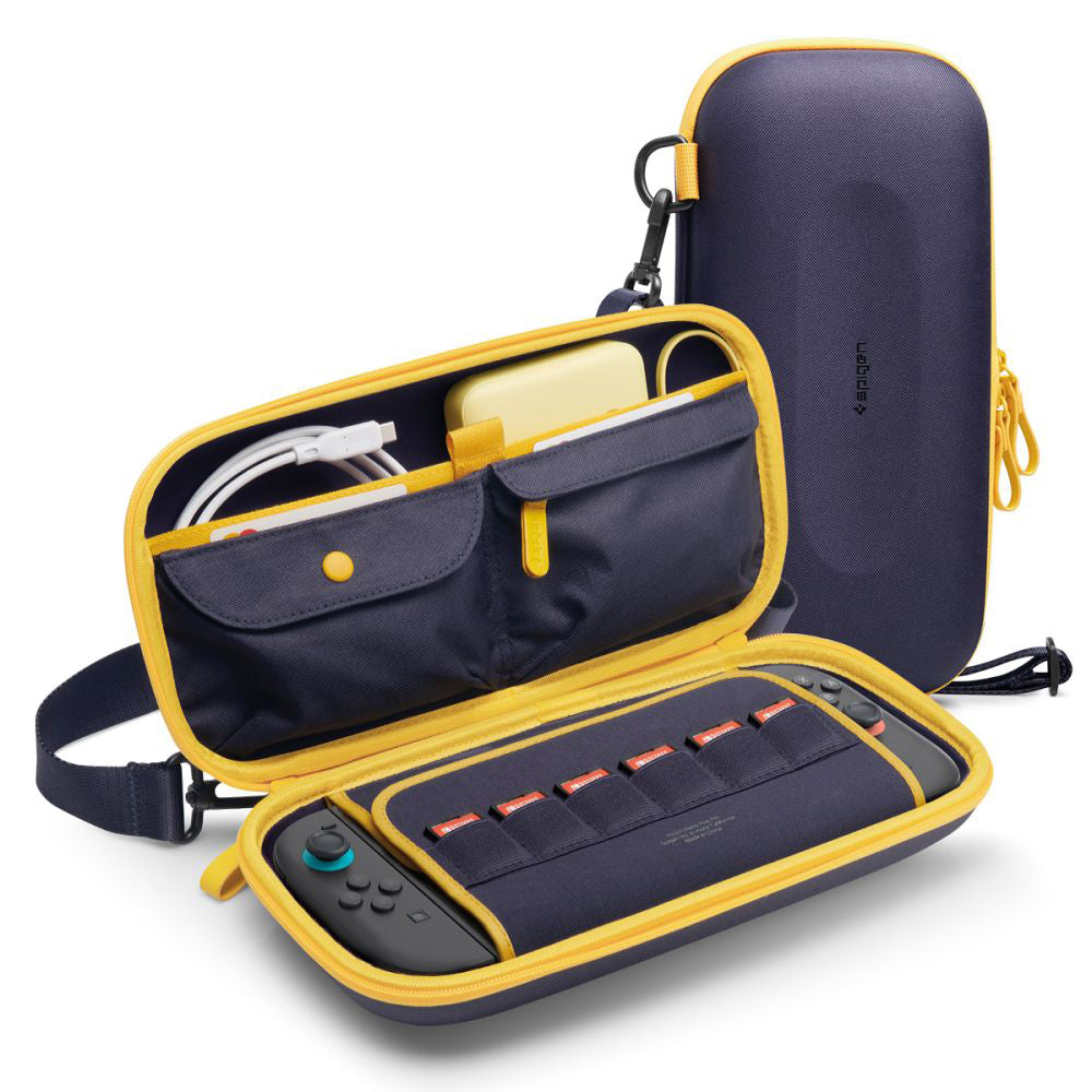 Spigen Nano Pop Pro Protection Bag for Nintendo Switch 2 Console, Navy Blue AGP09565