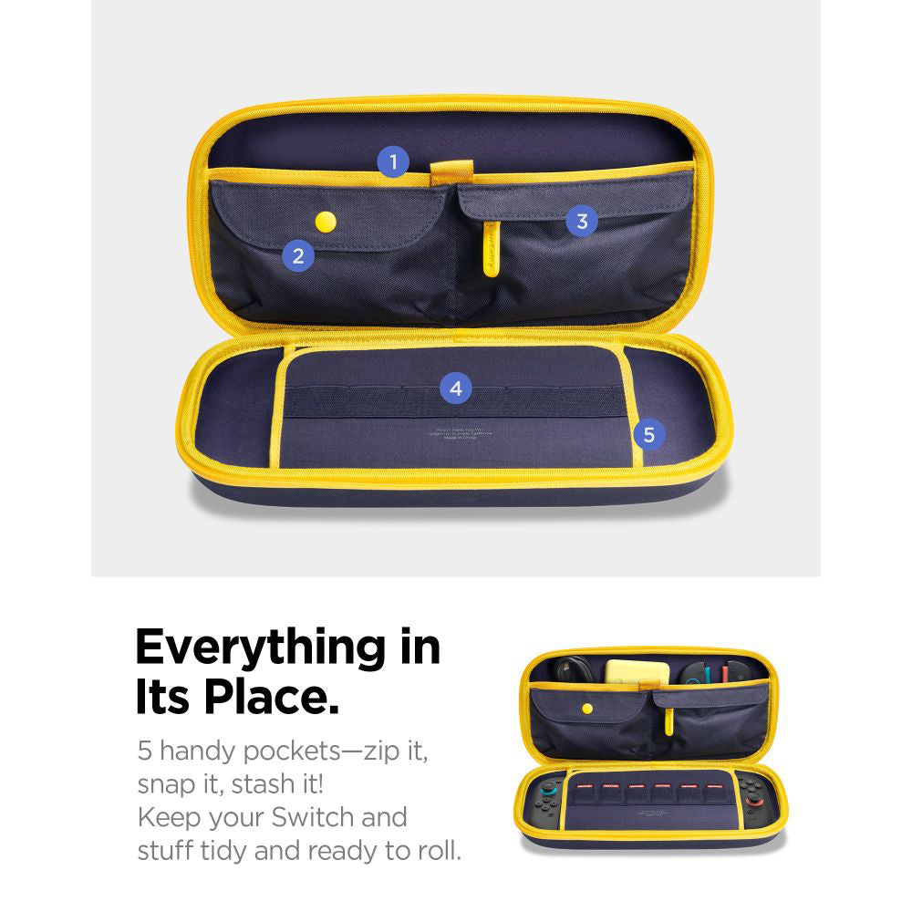 Spigen Nano Pop Pro Protection Bag for Nintendo Switch 2 Console, Navy Blue AGP09565