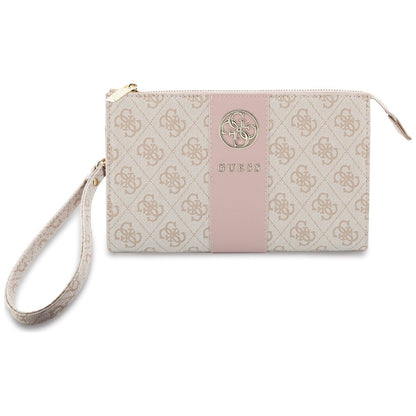 Universal Phone Bag, Guess, 4G Round Classic Logo Stripe, Pink