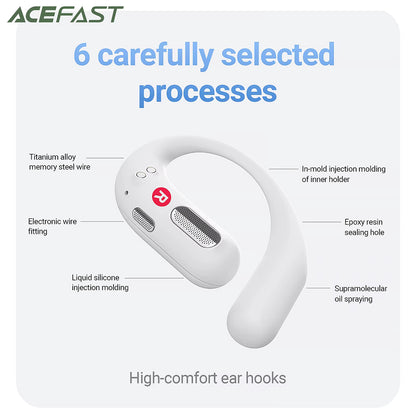 Handsfree Bluetooth Acefast FA002, TWS, White