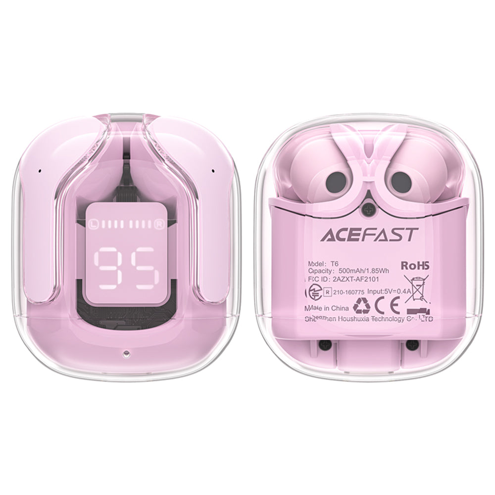 Acefast T6 Bluetooth Handsfree, TWS, Pink