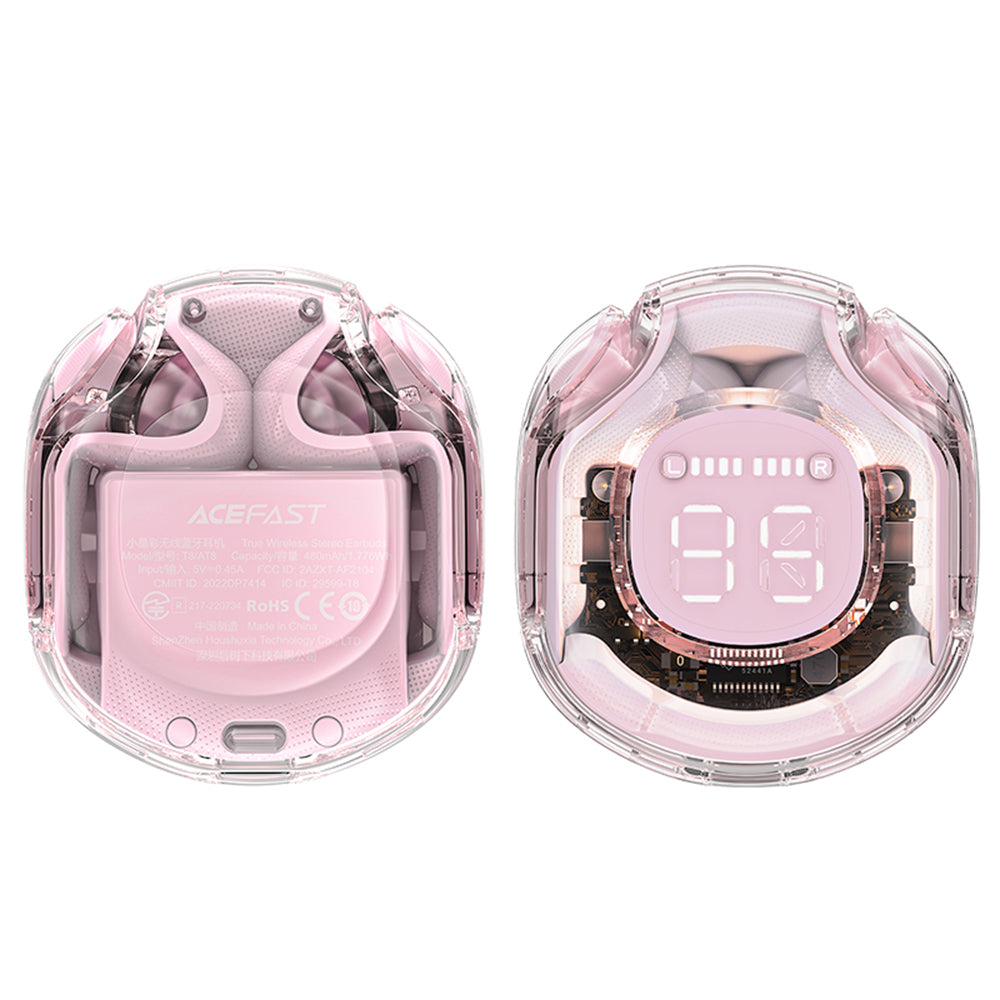 Acefast T8 Bluetooth Handsfree, TWS, Pink