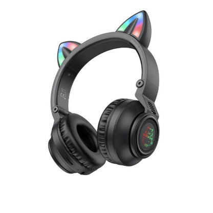 Handsfree Bluetooth Borofone BO18 Cat Ear, A2DP, Black