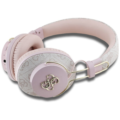 Handsfree Bluetooth Guess 4G Metal Logo, A2DP, Pink