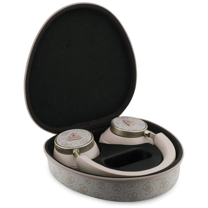 Handsfree Bluetooth Guess 4G Gold Triangle Logo, A2DP, Pink