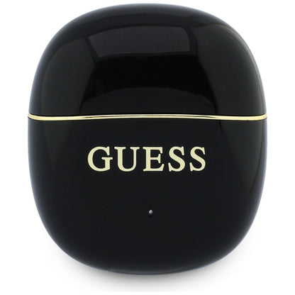 Handsfree Bluetooth Guess Glossy Gold Line Classic, TWS, Black