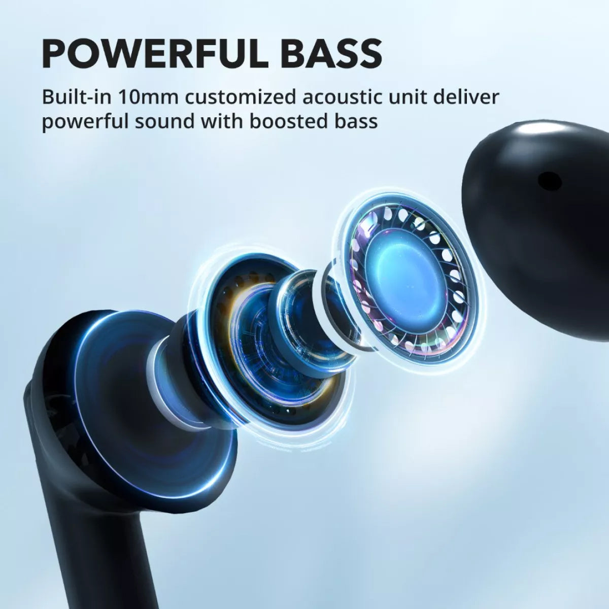 Bluetooth Handsfree TaoTronics TT-BH1120, TWS, Black