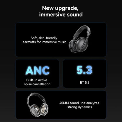 Handsfree Bluetooth Yesido EP08, A2DP, ANC, Black