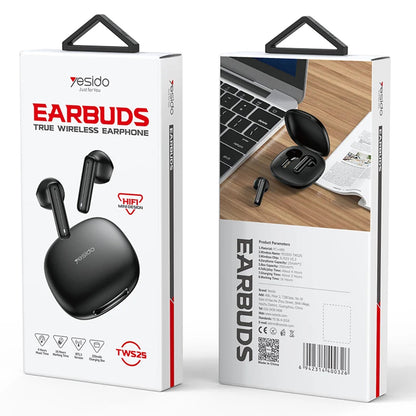 Handsfree Bluetooth Yesido TWS25, TWS, Black
