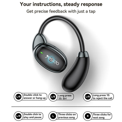 Handsfree Bluetooth Yesido YSP19 BL, TWS, Black