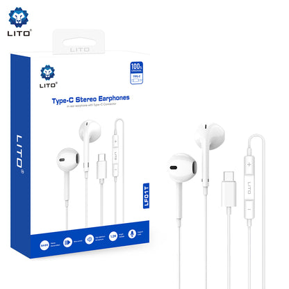 Handsfree USB-C Lito LF01T, White