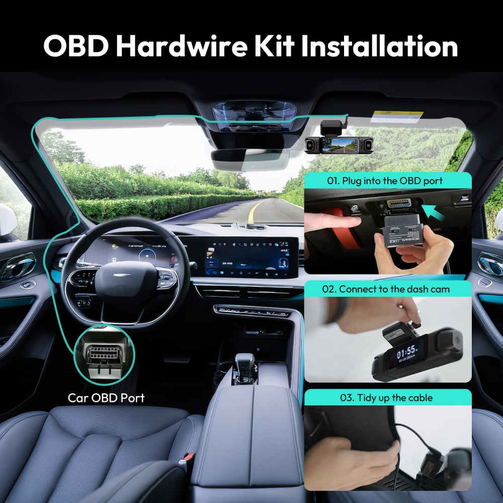 Botslab OBD Hardwire Kit for HK40 Plus / HK30 Pro / G500H Pro / G980H Pro / G300H Pro / V9H / G980H 4CH Camera