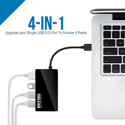 USB Hub Techsuit H15 QuantumNode, 4in1, Black