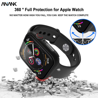 Anank Screen Guard Case for Apple Watch Series 7 45mm, Black