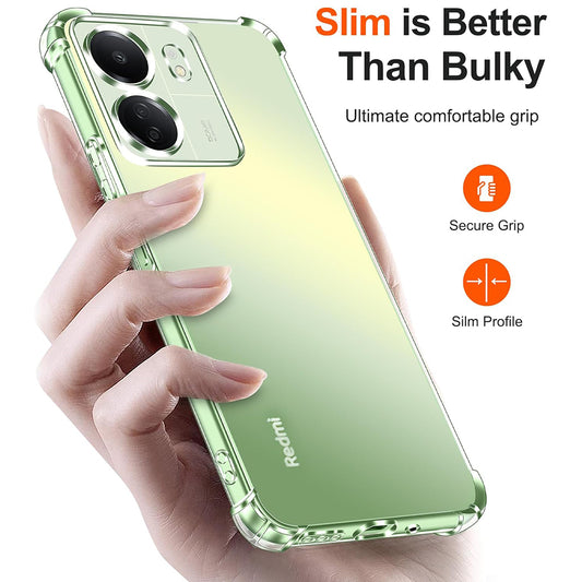 Camera Protection Case for Xiaomi Poco C65 / Redmi 13C, Techsuit, Shockproof Clear, Transparent