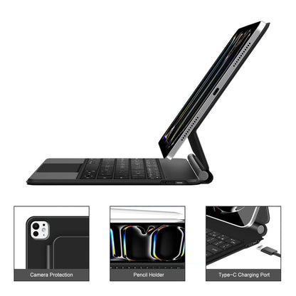 Keyboard Case for Apple iPad Pro 11 (2025) / (2024), Tech-Protect, SmartCase Magnetic, Black