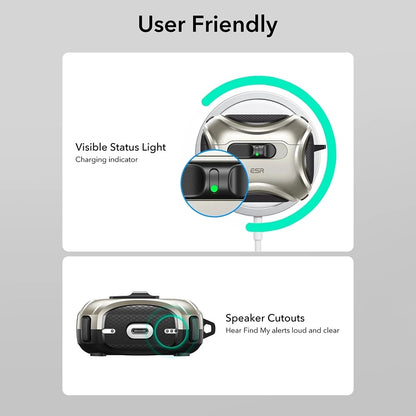 ESR Cyber FlickLock Case for Apple AirPods Pro 3, Gray