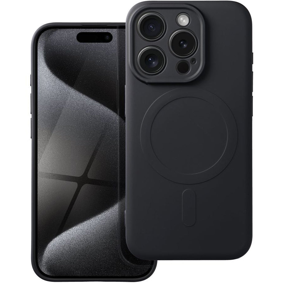 MagSafe Case for Apple iPhone 15 Pro, OEM, Silicone Mag, Black