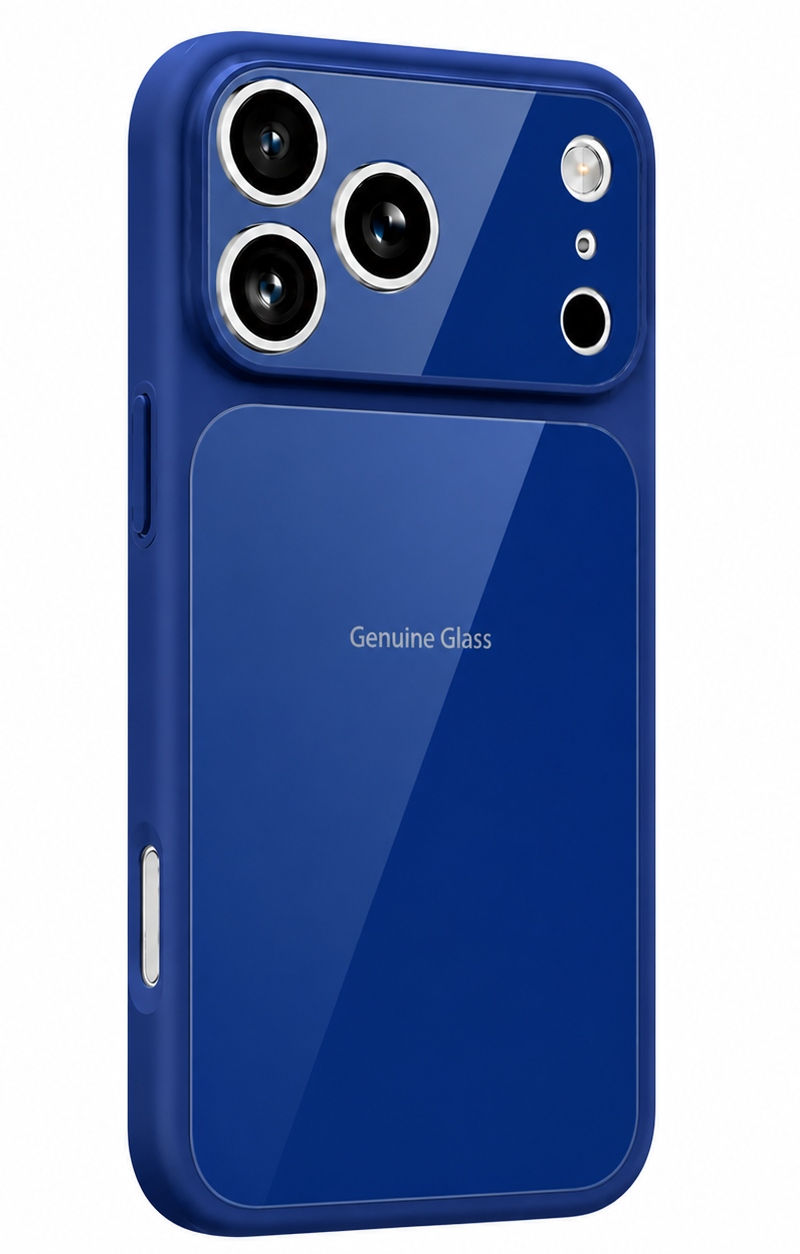 MagSafe Case for Apple iPhone 14 / 13, OEM, Genuine Glass, Blue