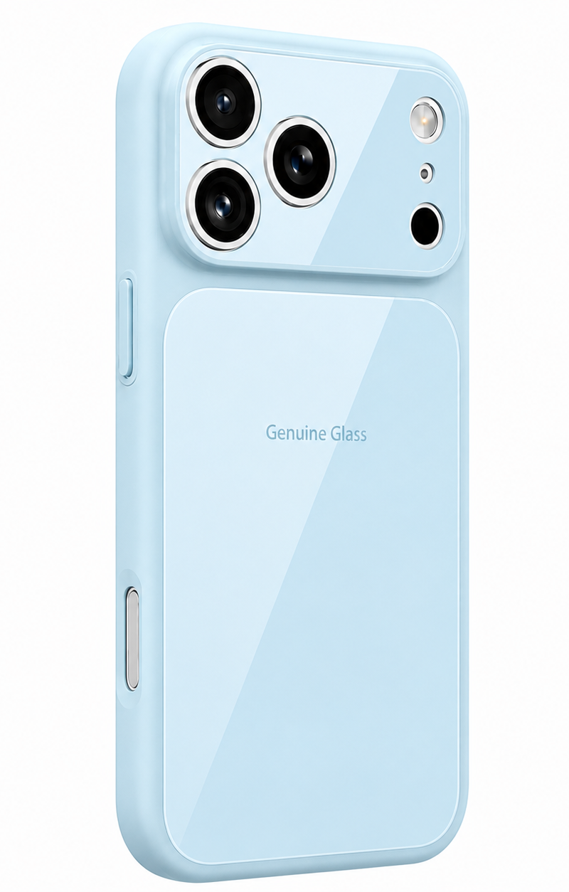 MagSafe Case for Apple iPhone 16, OEM, Genuine Glass, Blue