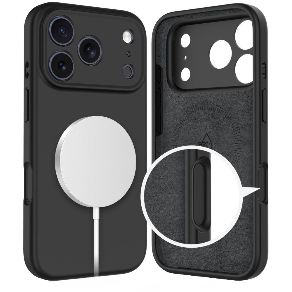 MagSafe Case for Apple iPhone 17 Pro Max, Tech-Protect, Silicone, Black