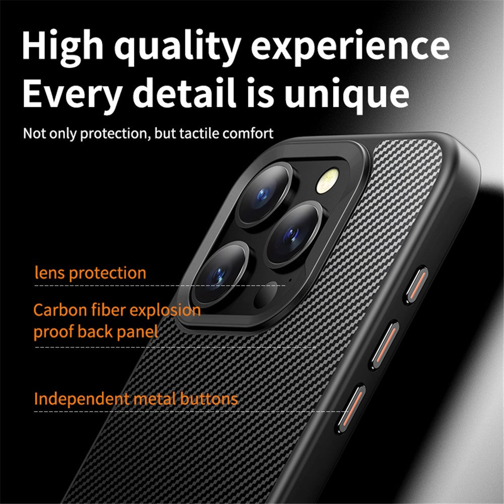 MagSafe Case for Apple iPhone 15 Pro, OEM, Carbon, Black