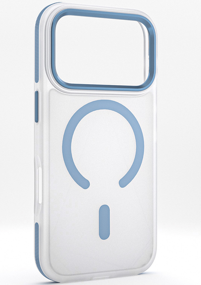 MagSafe Case for Apple iPhone 18 Pro / 17 Pro, Etteri, Icy Mag, Blue