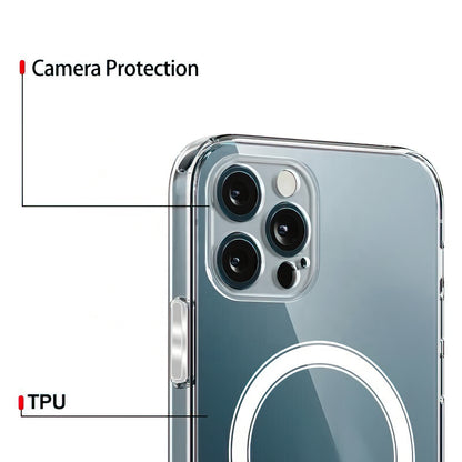 MagSafe Case for Apple iPhone 16, OEM, Clear with Camera Protection, Transparent