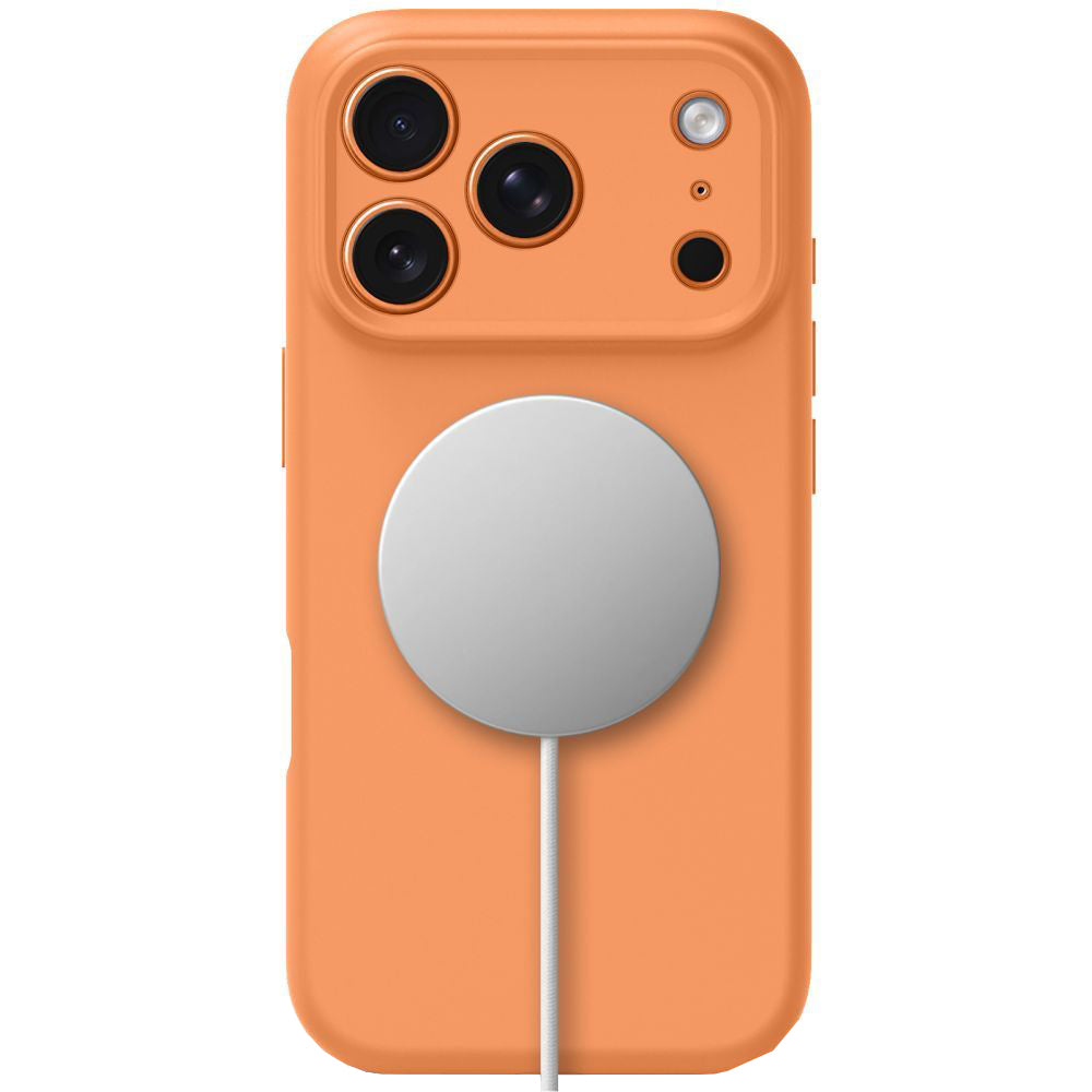 MagSafe Case for Apple iPhone 17 Pro Max, Tech-Protect, Silicone, Orange
