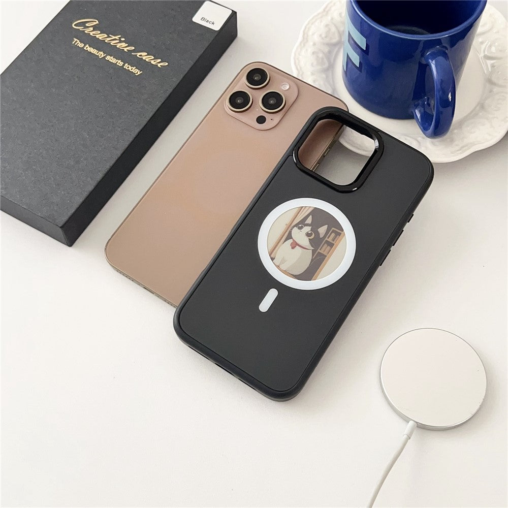 MagSafe Case for Apple iPhone 14 Pro Max, OEM, Round Screen Smart E-Ink, Black