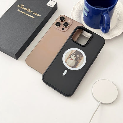 MagSafe Case for Apple iPhone 16 Pro Max, OEM, Round Screen Smart E-Ink, Black