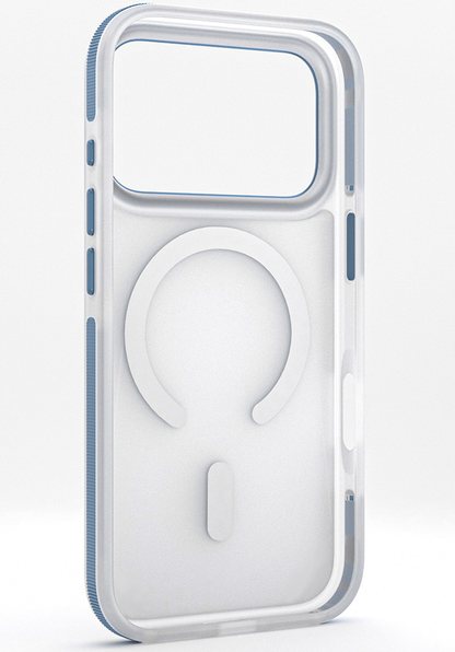 MagSafe Case for Apple iPhone 18 Pro / 17 Pro, Etteri, Icy Mag, Blue