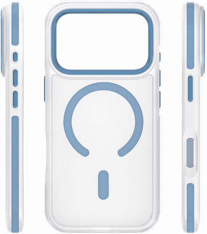 MagSafe Case for Apple iPhone 18 Pro Max / 17 Pro Max, Etteri, Icy Mag, Blue
