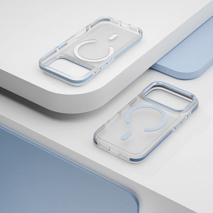 MagSafe Case for Apple iPhone 18 Pro Max / 17 Pro Max, Etteri, Icy Mag, Blue
