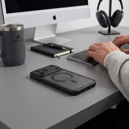 MagSafe Case for Apple iPhone 18 Pro / 17 Pro, Tech-Protect, BasicMag, Matte Black
