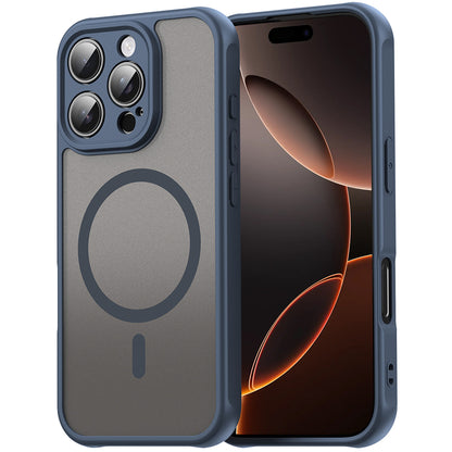 MagSafe Case for Apple iPhone 11 Pro Max, Techsuit, HaloFrost II, Navy Blue