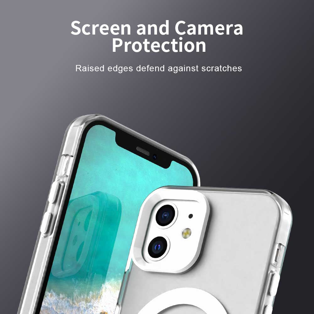 MagSafe Case for Apple iPhone 12 / 12 Pro, Techsuit, CandyCase, White