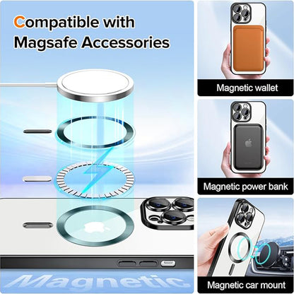 MagSafe Case for Apple iPhone 13 Pro Max, Techsuit, Luxury Crystal, Black