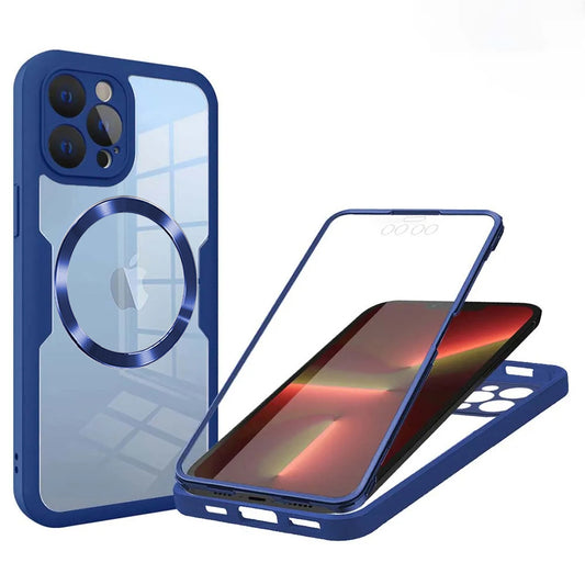 MagSafe Case for Apple iPhone 13 Pro, Techsuit, ColorVerse 360, Blue