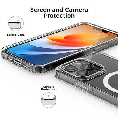 MagSafe Case for Apple iPhone 13, Techsuit, Pro, Transparent