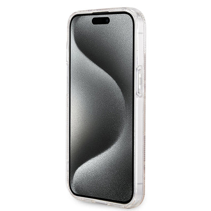 MagSafe Case for Apple iPhone 15, Guess, IML Gcube, Brown