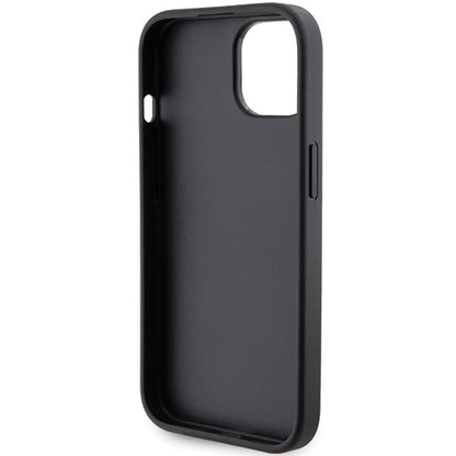 MagSafe Case for Apple iPhone 15, Karl Lagerfeld, Saffiano Gripstand Choupette, Black