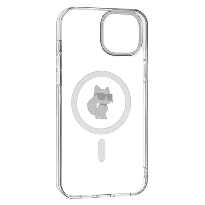 MagSafe Case for Apple iPhone 15 Plus / 14 Plus, Karl Lagerfeld, IML Choupette, Transparent
