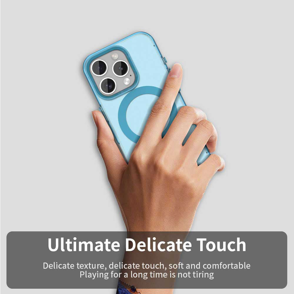 MagSafe Case for Apple iPhone 15 Pro Max, Techsuit, CandyCase, Blue