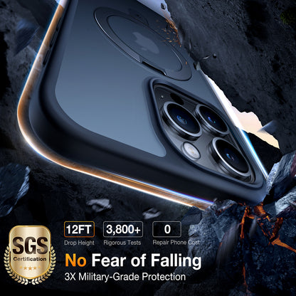 MagSafe Case for Apple iPhone 15 Pro Max, Torras, Ostand, Black