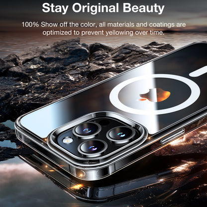 MagSafe Case for Apple iPhone 15 Pro, Torras, Diamond, Transparent